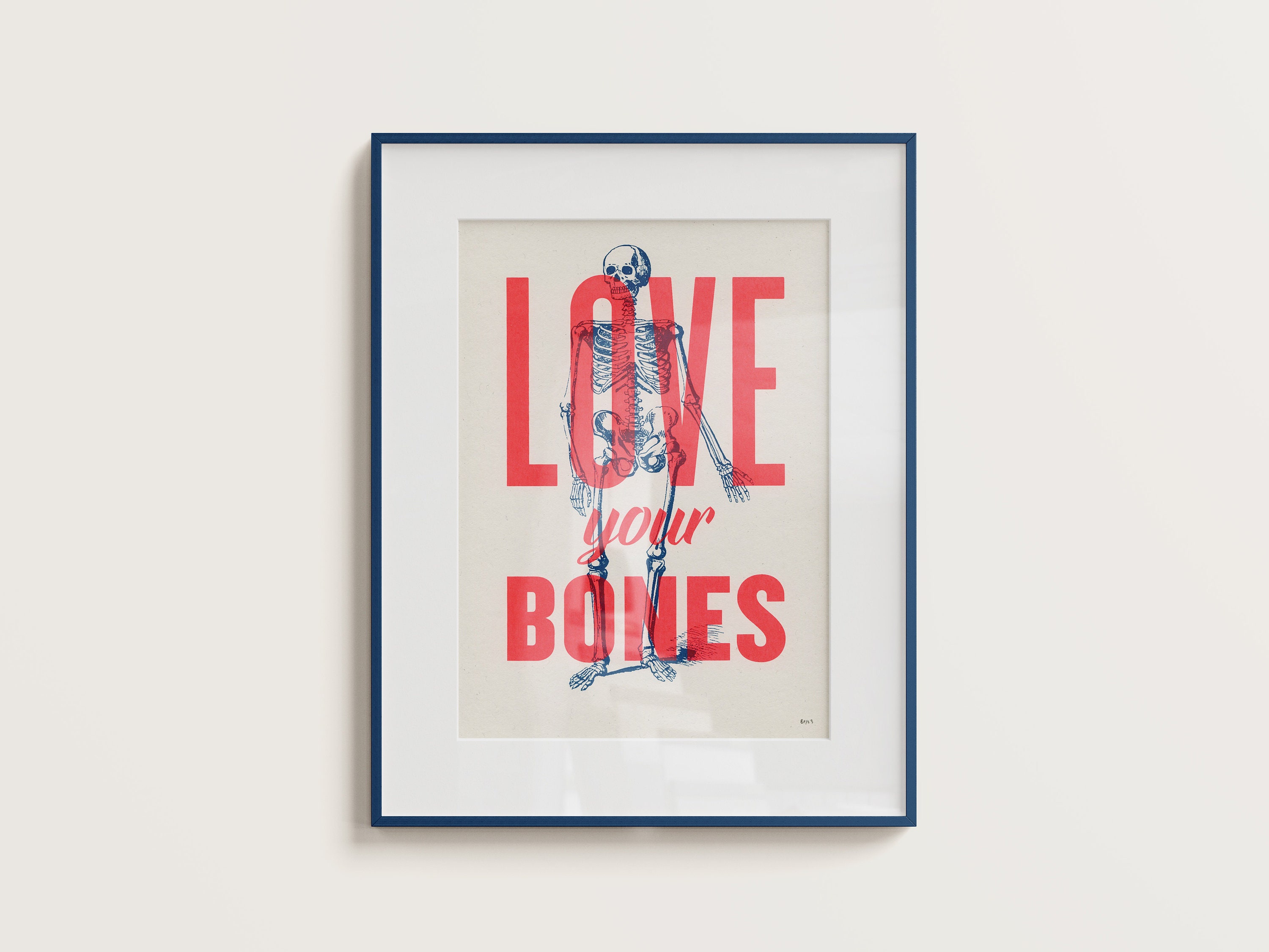 I Love You With Every Bone in My Body Gothic Valentine's Day Card