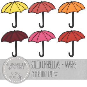 Umbrella Clip Art, Umbrella PNG, Digital Scrapbooking, Scrapbooks, Colored Umbrella, Digital Umbrella, Digital ClipArt, Digital Clip ARt