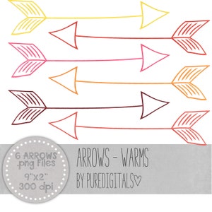 Arrows Clip Art, Arrows PNG, Digital Scrapbooking, Scrapbooks, Colored Arrows, Digital Arrows, Digital ClipArt, Digital Clip ARt