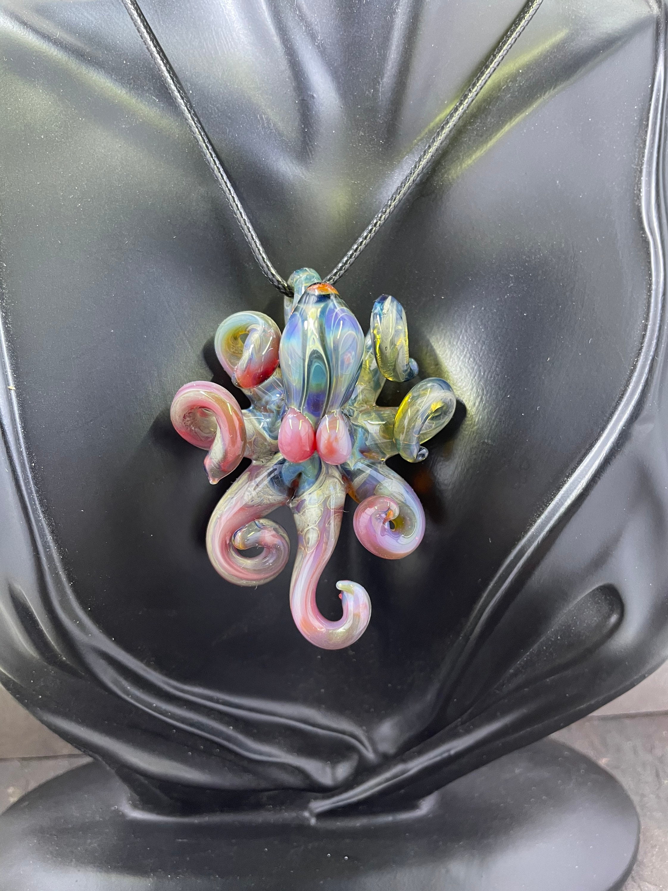 glass octopus necklace