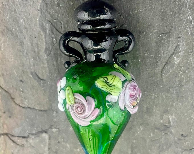 Gaia Floral Essential Oil Vessel Bead