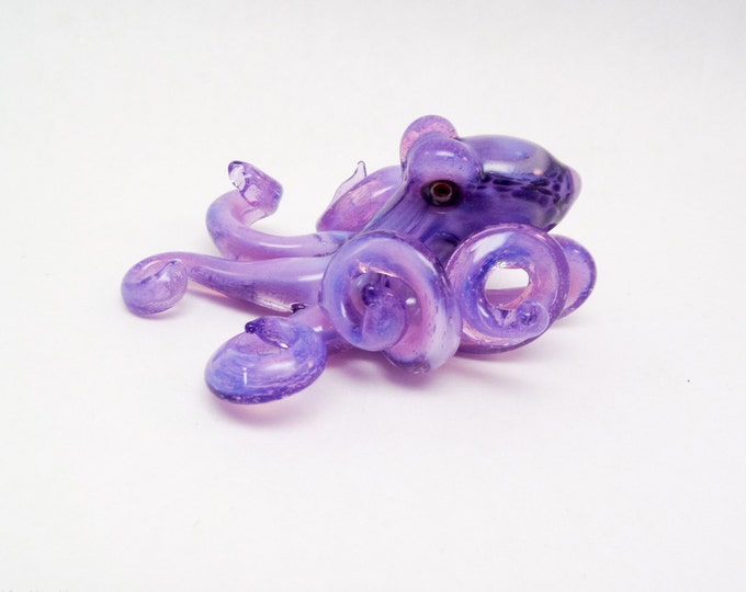 The Purple Slyme Kracken Collectible Wearable Boro Glass Octopus Necklace / Sculpture Made to Order