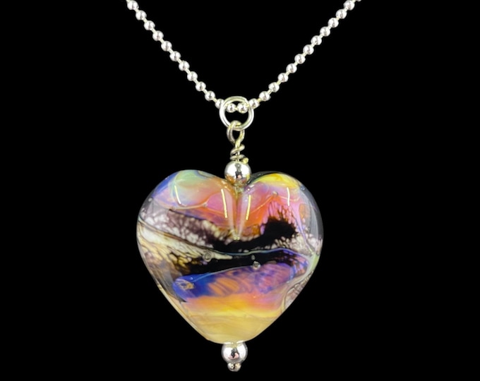 Handmade Italian Silver Glass Echo Pendant