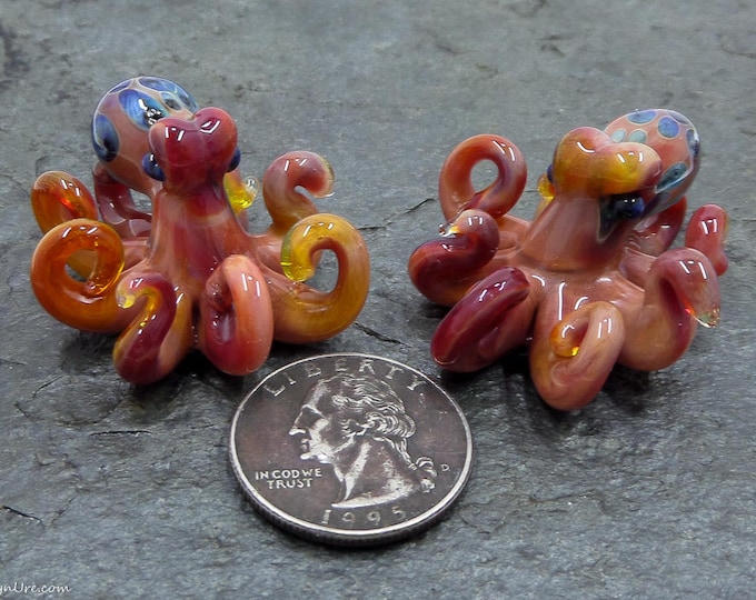 Persimmon Octo Baby Earrings