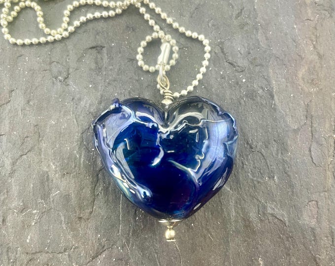 BlackHart Italian glass bead necklace