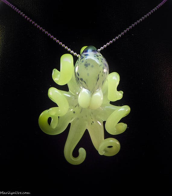 glass octopus necklace