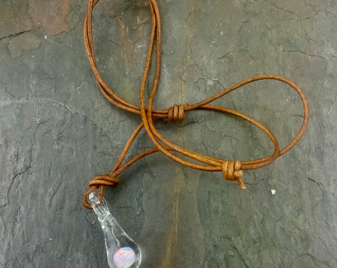Opal Raindrop Necklace
