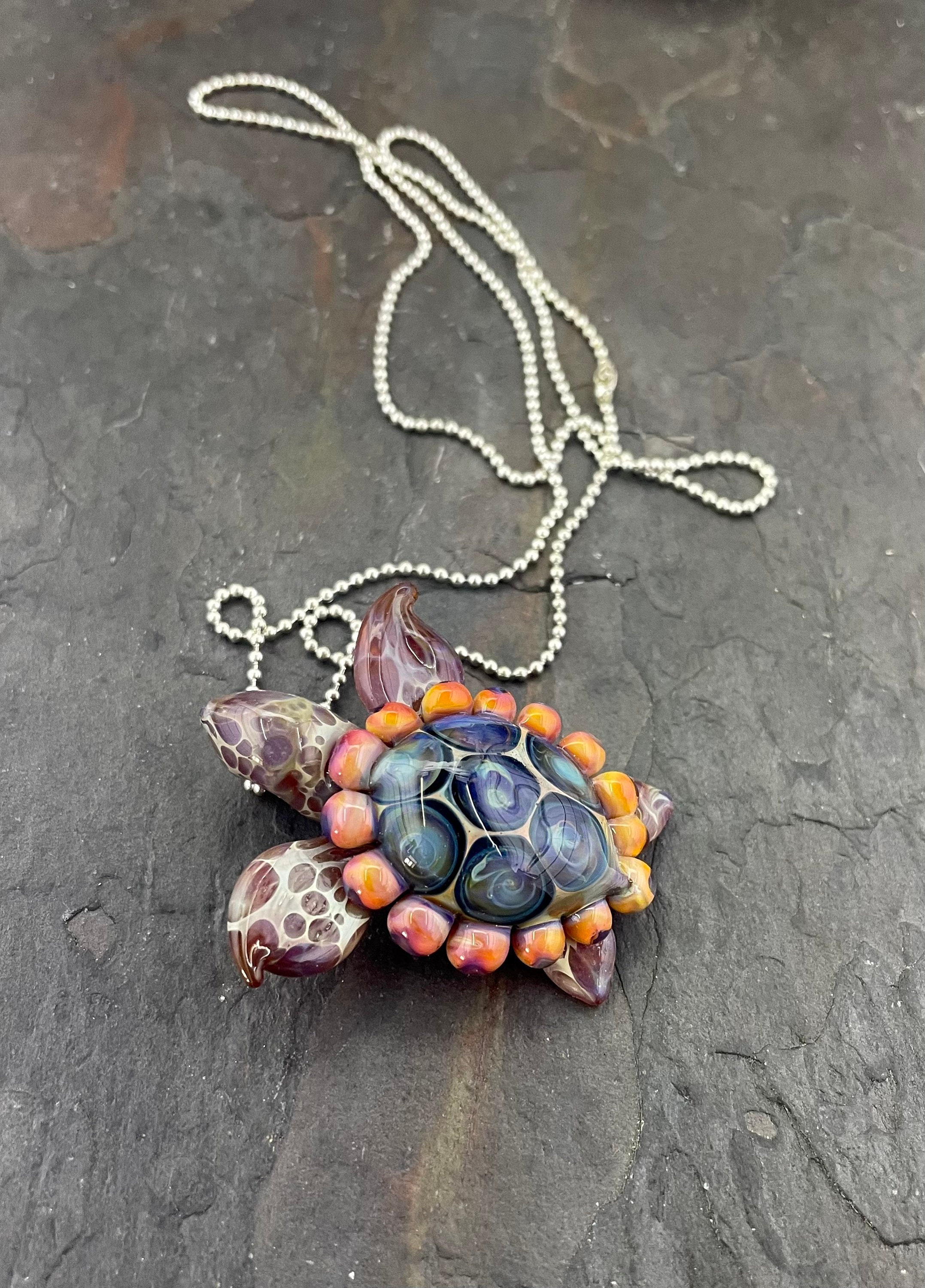 Turtle shell pendant deals