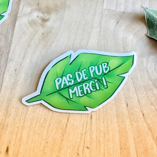 Feuille - Petit Sticker Stop Pub