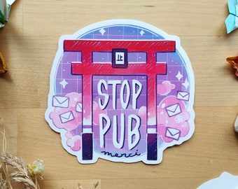 Torii - Gros Sticker Stop Pub - par Poncho