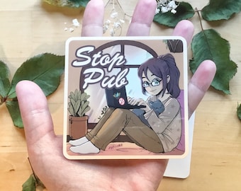 Chat Support 7/24 - Big Sticker Stop Pub - por Ayaluna