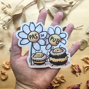 Bees - Big Stop Pub Sticker - by Eupholie