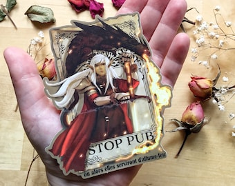 Firelighter - Gros Sticker Stop Pub - por Fanélia