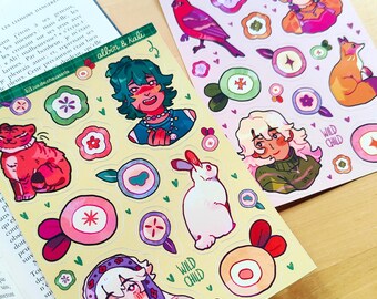 Niño salvaje - Hojas de pegatinas en formato A6