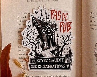 Casa Embrujada - Pegatina grande de Stop Pub - de Poncho