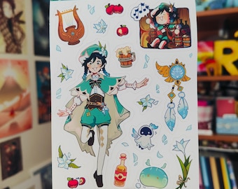 Venti - Hoja de pegatinas tamaño A6