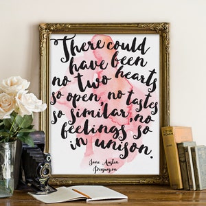 Persuasion Quote, Wall Art, Book Quote Print, Jane Austen Print, Jane Austen Quote, Book Quote, Typography Print, Love Quote, Print image 1