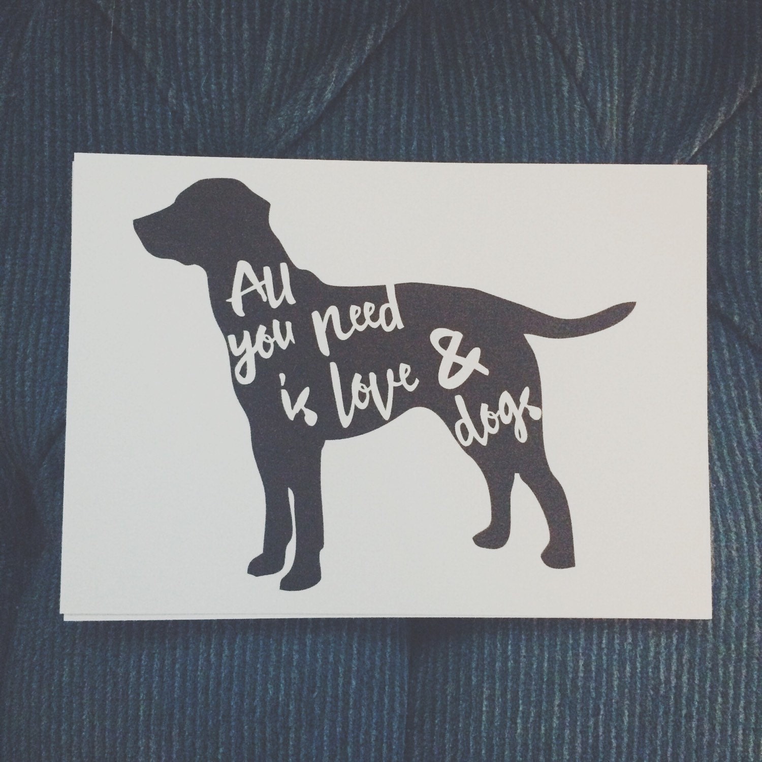 Love and Dogs Print Wall Art Quotes Quotes Poster Poster Etsy