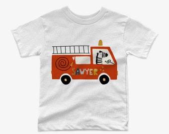 Firetruck shirt, Preschool, kindergarten, first grade, second grade, boys shirt, kids shirt, custom shirt, toddler shirt, back to school