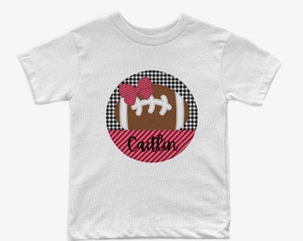 Custom Girls Football Shirt, Custom Toddler Football shirt, Cute football shirt, Custom Kids Football shirt, Toddler Football shirt,