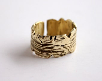 Band ring gold, mens ring, wide gold ring, mens jewelry