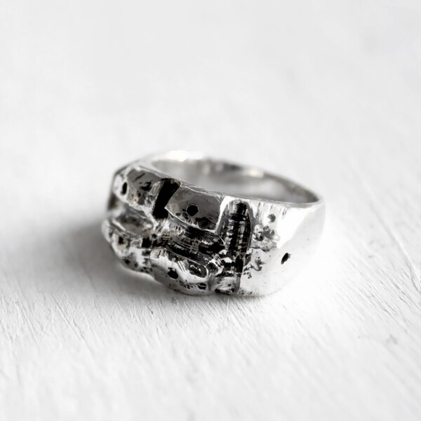 Mens Chunky Rings Handmade Etsy