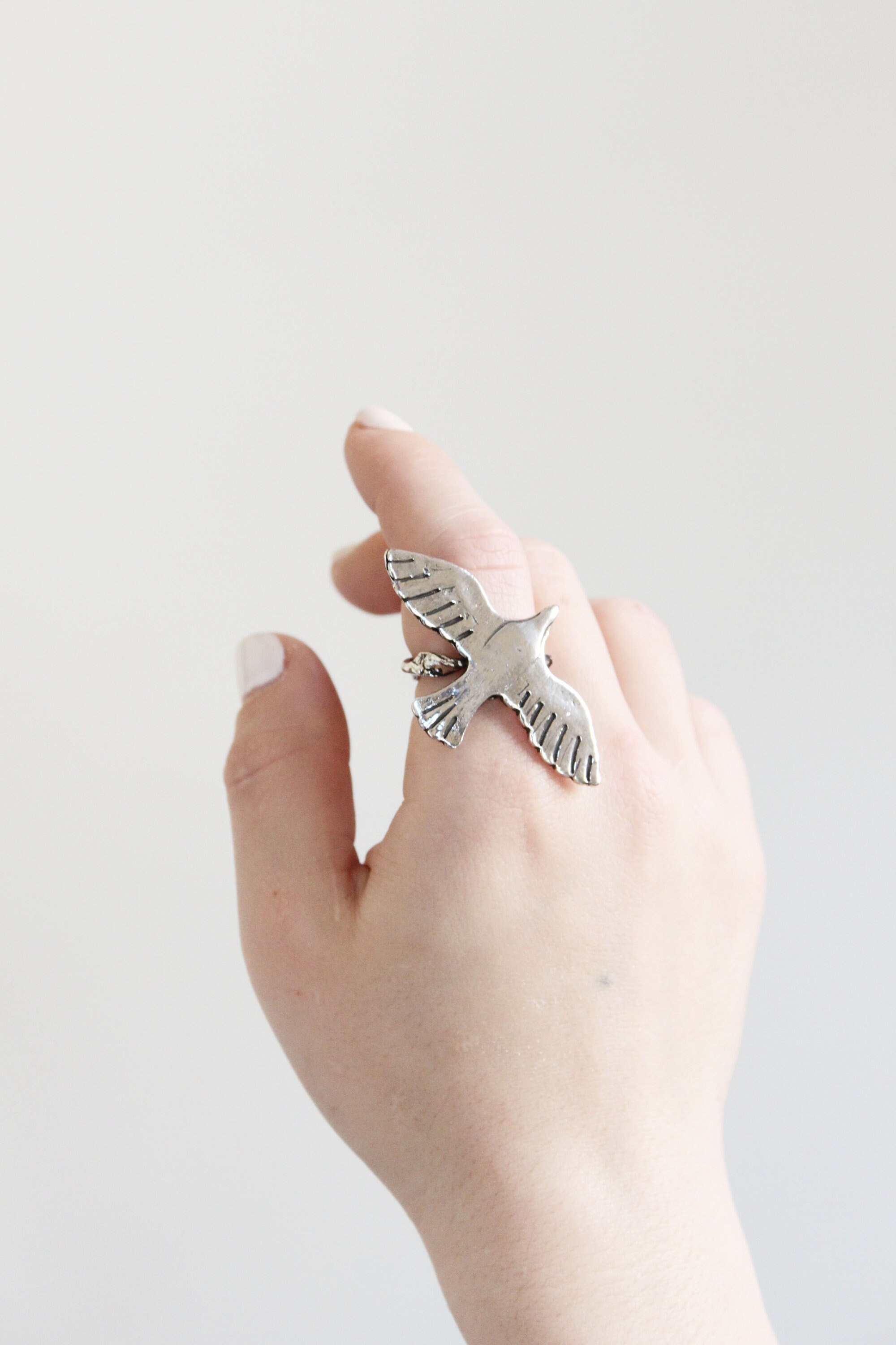 Seagull Bird Ring Flying Birds Ring Bird Lover Gift Etsy