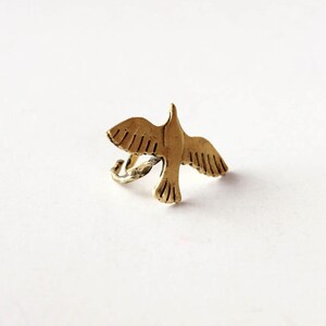 Seagull bird ring, flying birds ring, bird lover gift image 4