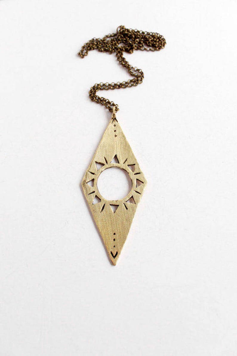 Sun necklace silver, statement necklace, tuareg necklace, witch necklace image 8