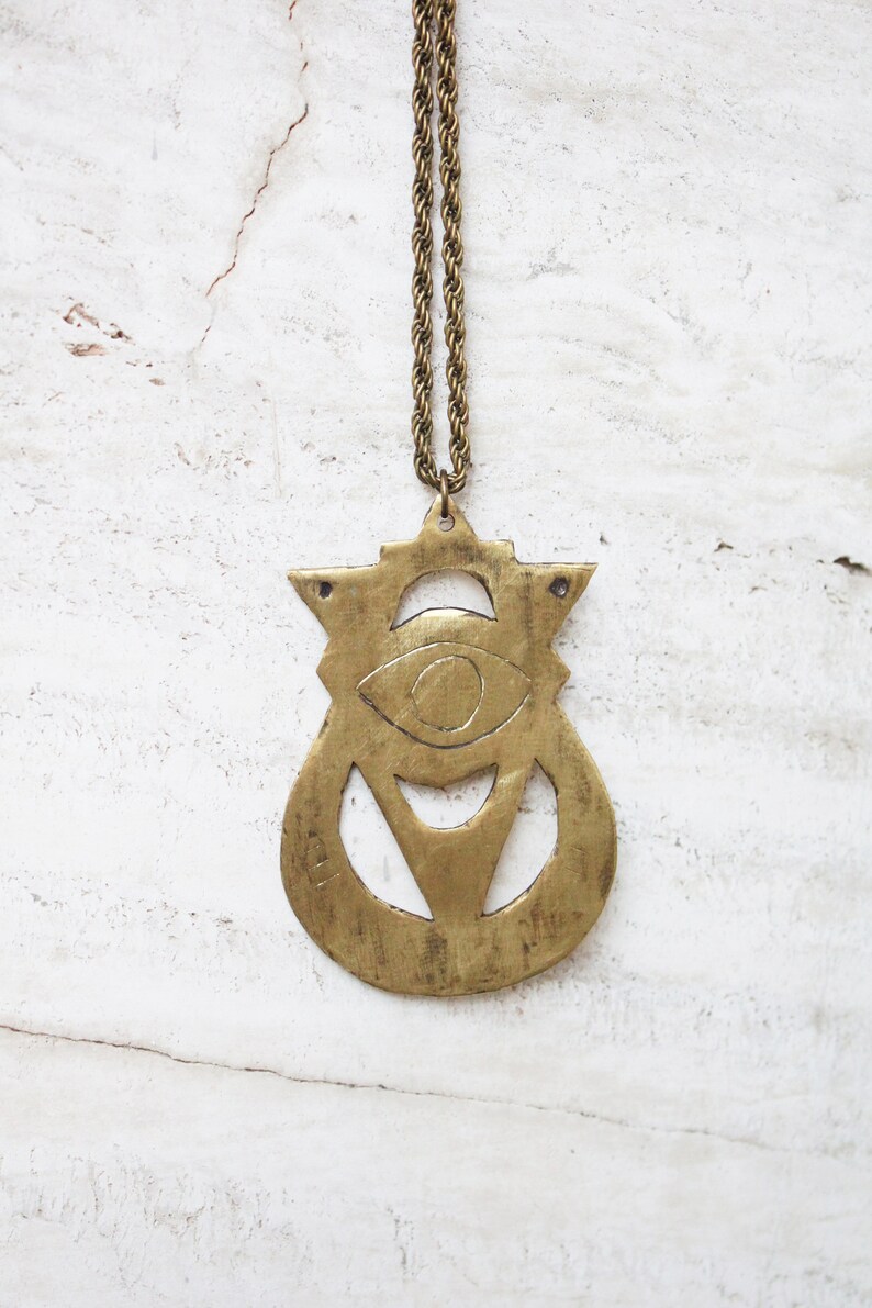 Statement Eye Necklace Witch Charm Necklace Celestial Etsy