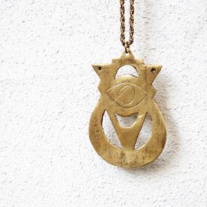 Statement eye necklace, witch charm necklace, celestial jewelry image 7