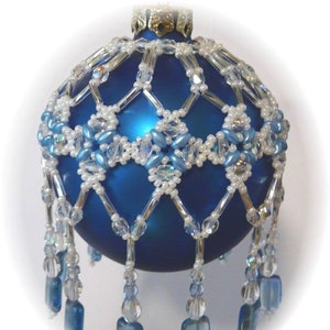 Beaded christmas balls