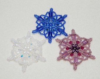 Snowflake #15 Beaded Ornament Pattern