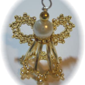 3D Beaded Angel Ornament PDF Pattern By Michelle Skobel