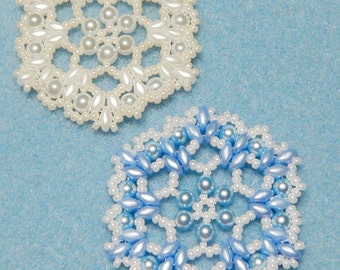 Snowflake #6 Beaded Ornament Pattern