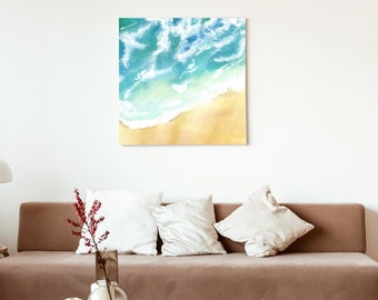 Fine Art Print Ocean Wave Beach Canvas