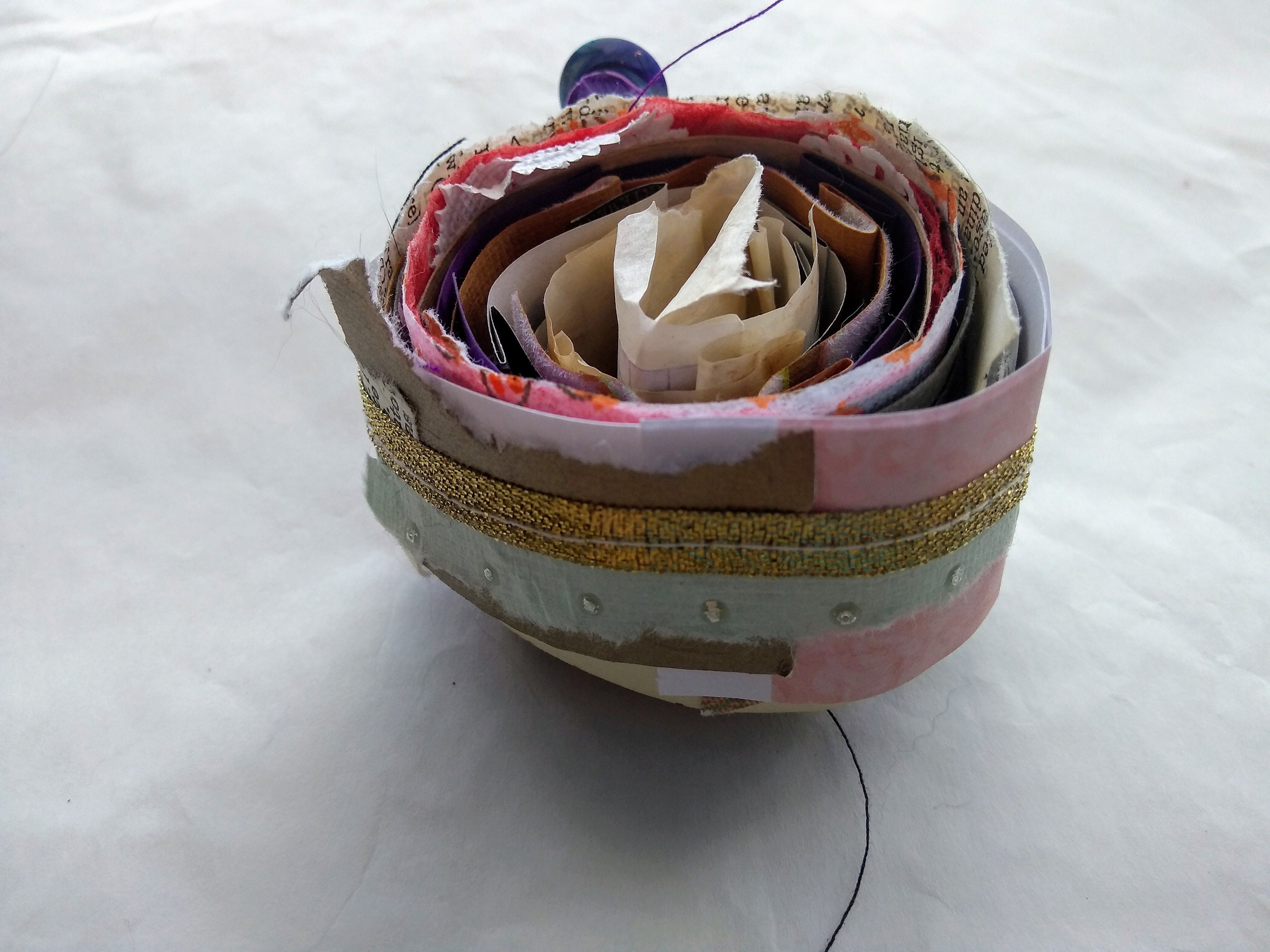 Junk Journal Paper Snippet, Ribbon Snippet, Scrappy Snippet, Ribbon