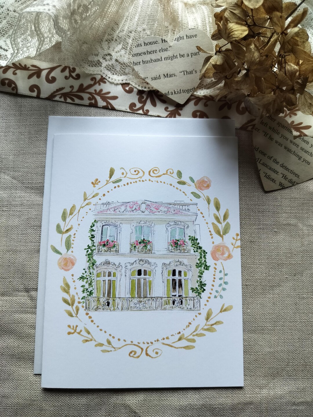 House Note Card, Home Greeting Cards, Charming Cards, Housewarming - Etsy