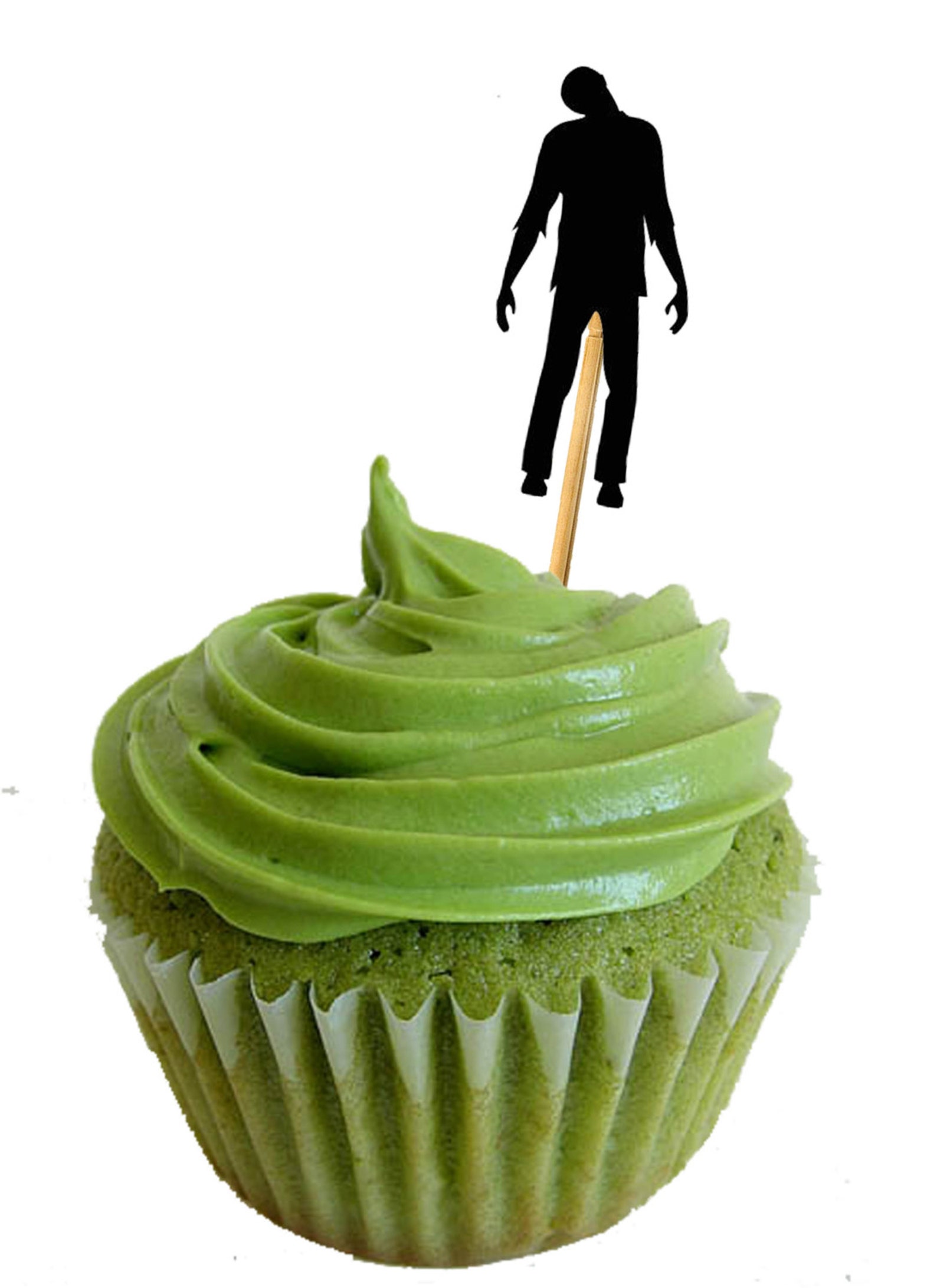Zombie Party Zombie Cupcake Toppers Set of 12 Kit Party Etsy