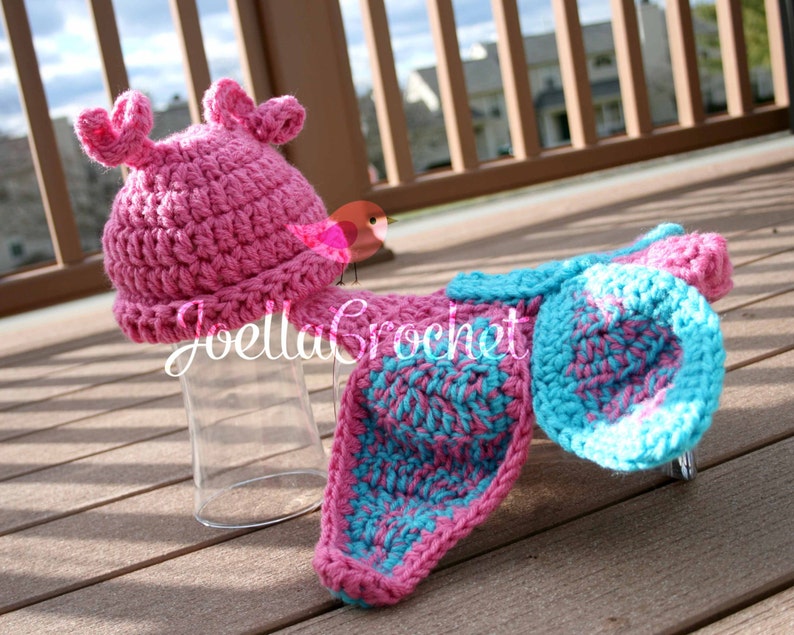 Newborn Butterfly Photo Prop Outfit Crochet Newborn Photo image 2