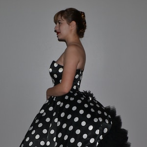 Polka Dot Cocktail Dress, Retro, 1950