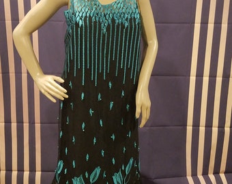 1920's inspired feathered dress