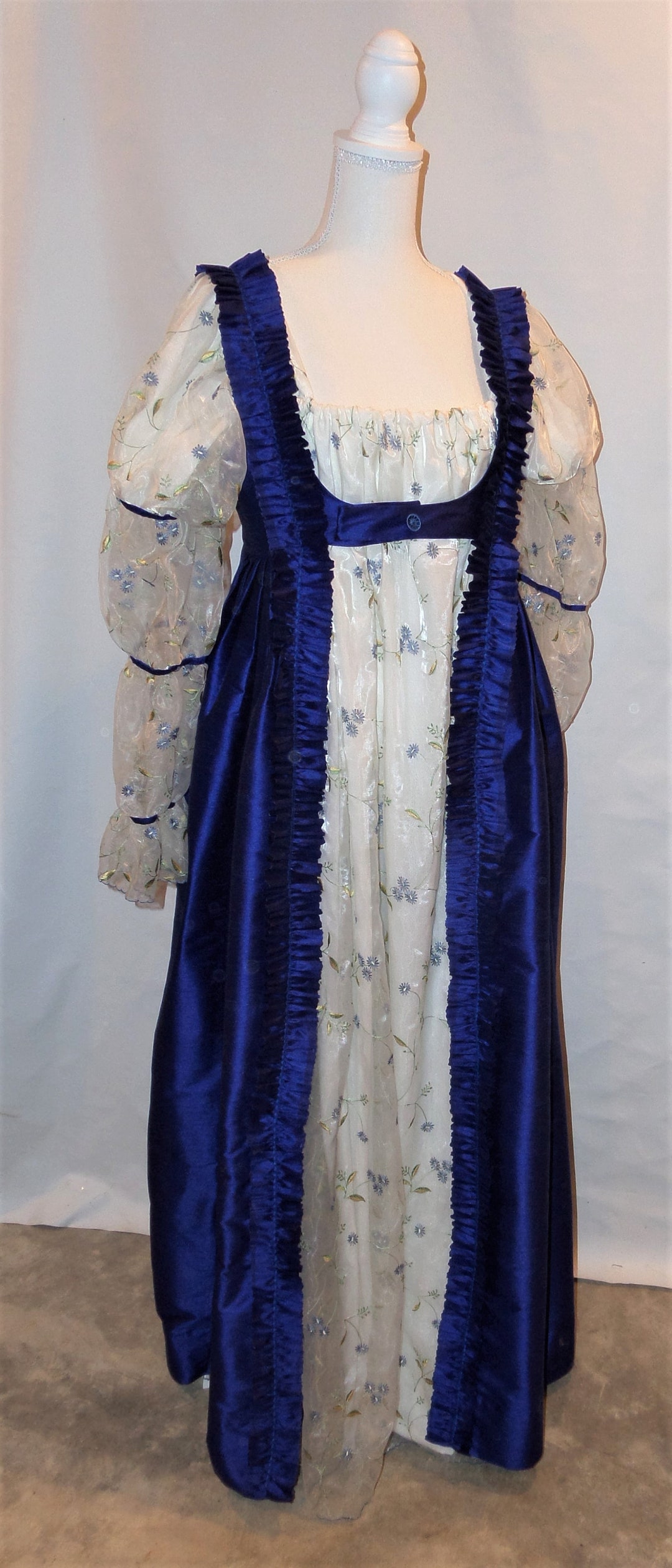 Regency Open Robe_custom ORDER Etsy