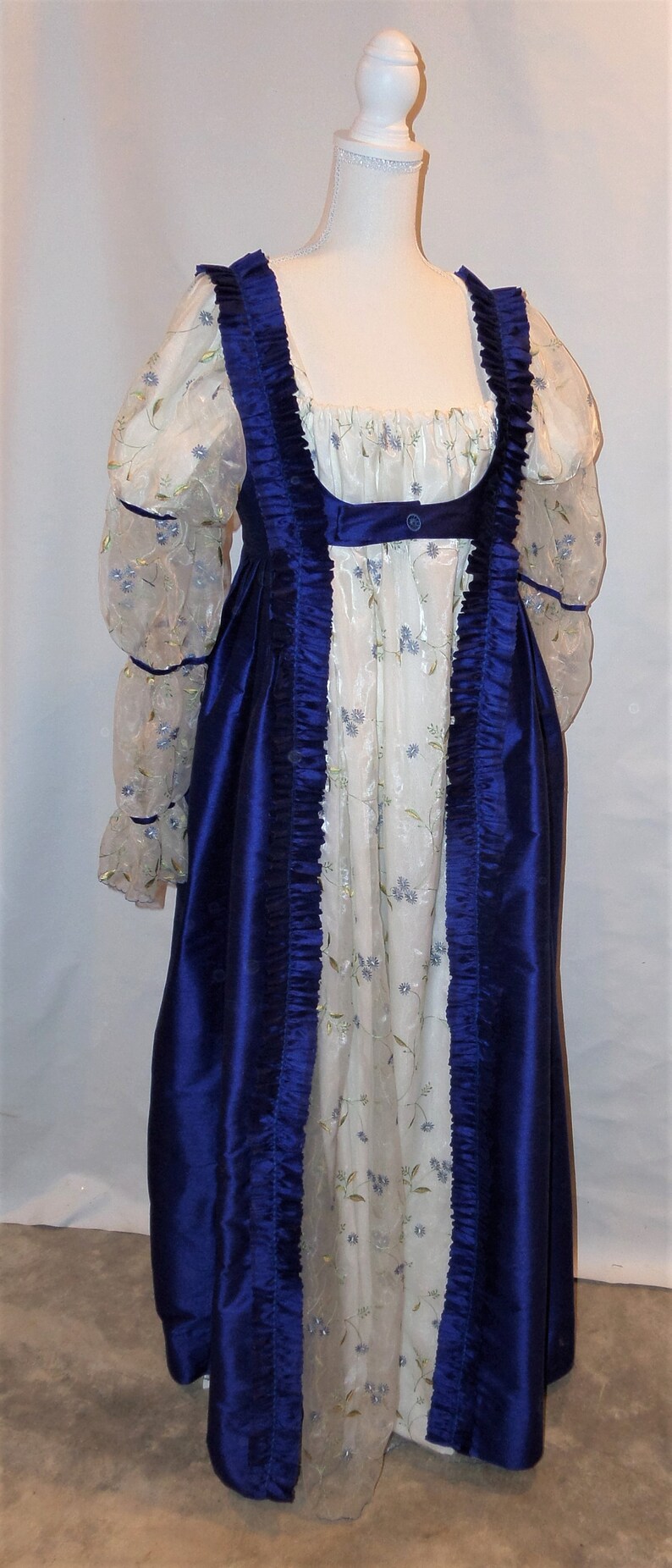 Regency Open Robe_custom ORDER Etsy