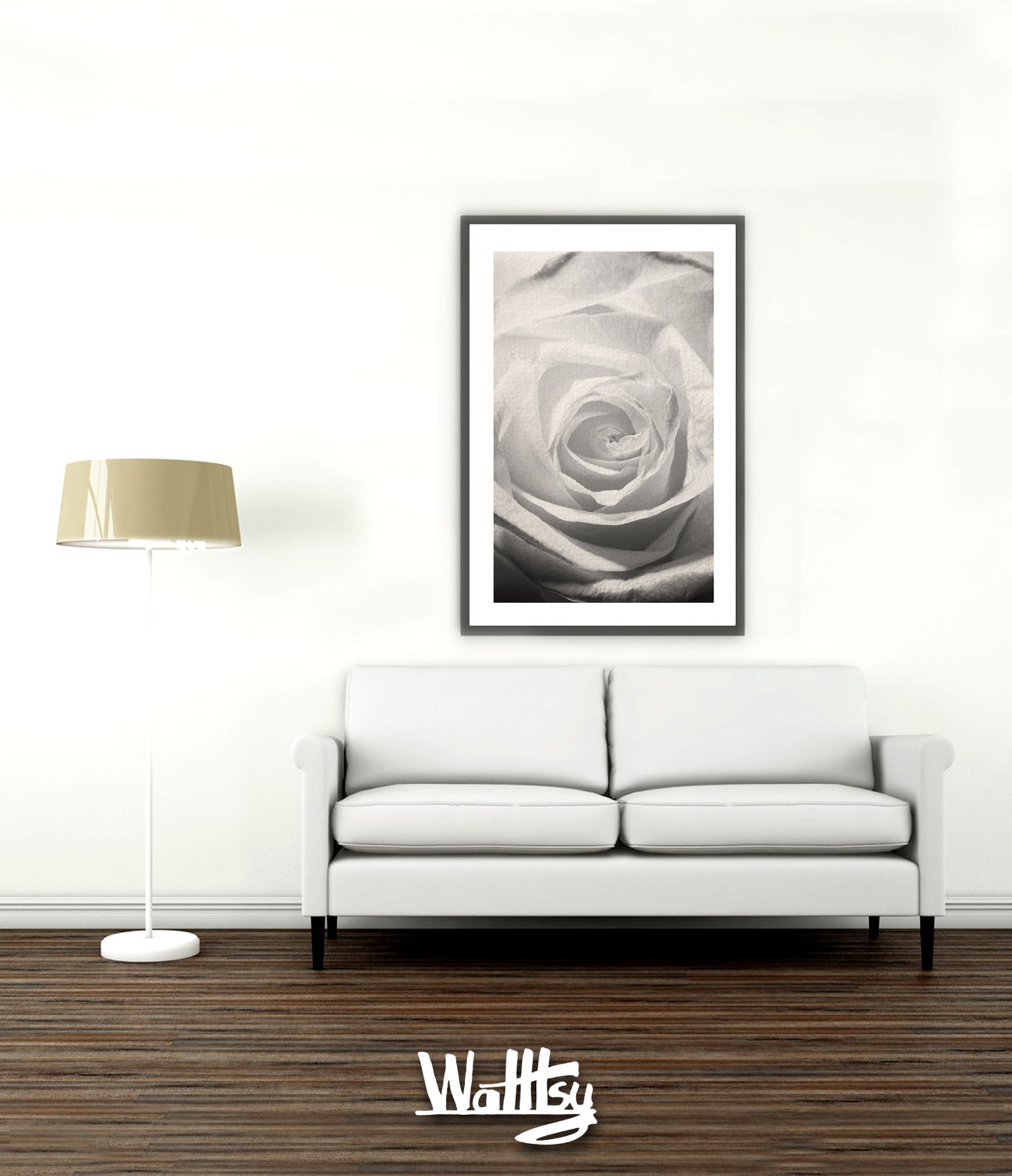 Rose Print Black and white Photography Flower Wall Art | Etsy