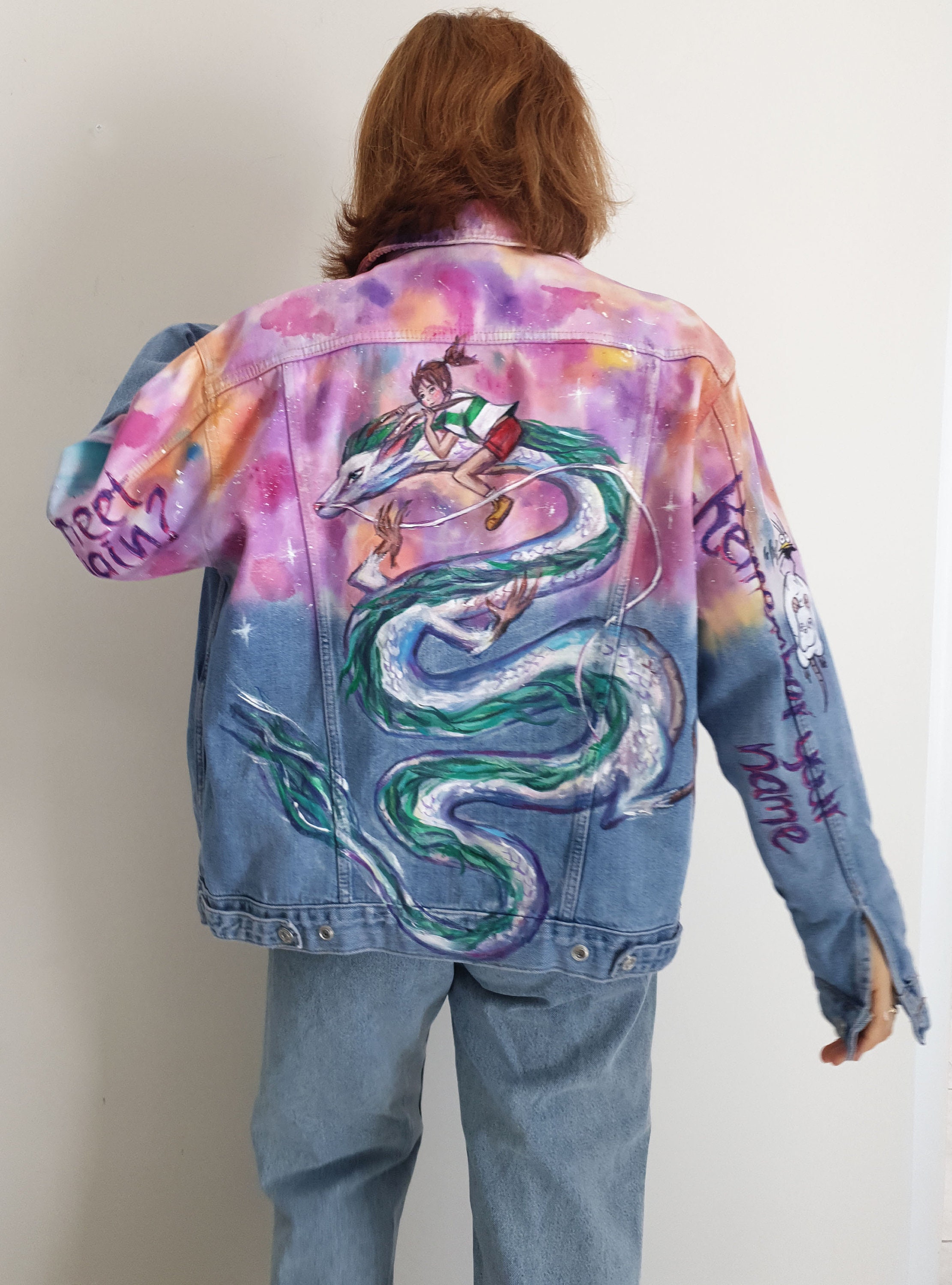 Spirited Away Handpainted Custom Denim Jacket Unique Custom - Etsy