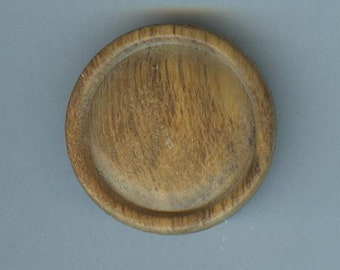 Mango antiguo de madera de olivo rubia, borde enrollado, 45L - 1 1/8" - 29 mm (B148)