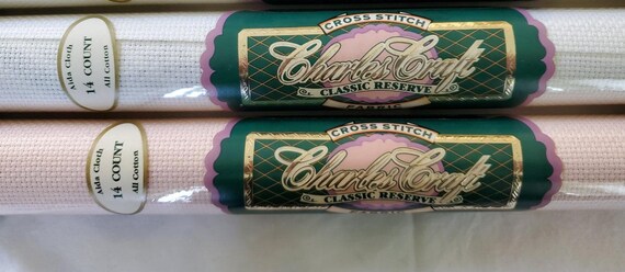 Tissu Aida Charles Craft – 14 Count, Vichy, 100% Coton, Lot De 4