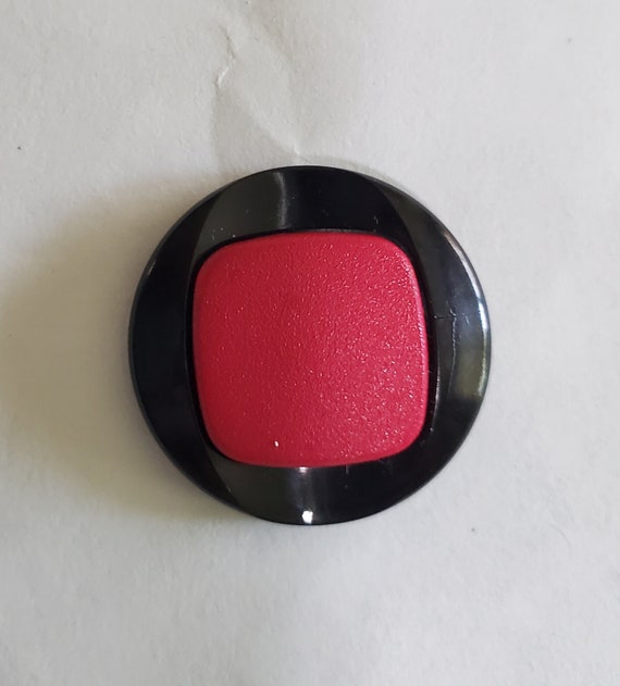 Lot De 6 Boutons Vintage 35 Mm - Marron Avec Centre Noir Et Reflets Roses, Parfaits Pour Customiser Tes Créations !