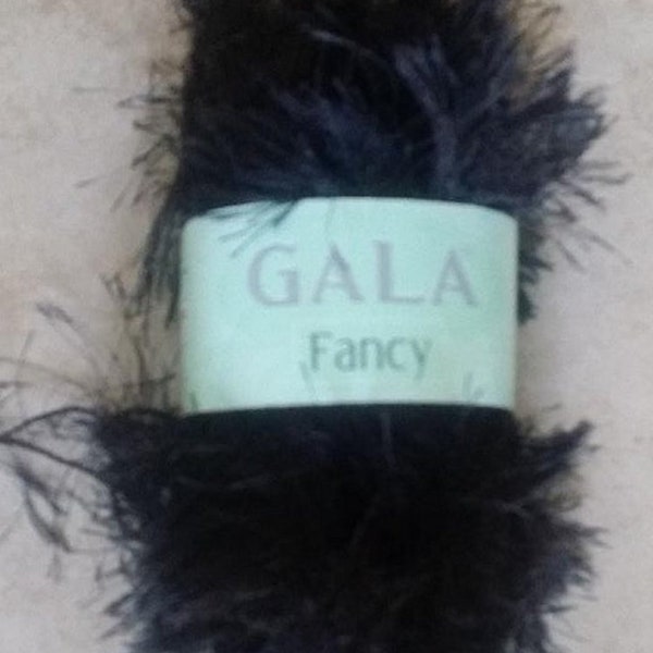 Gala Fancy Polyester Eyelash 50gr -  77 Yards Novelty Bulky Craft Yarn 1 BALL (Y1)